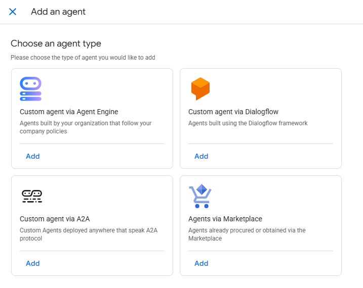 Gemini Enterprise Agent Types