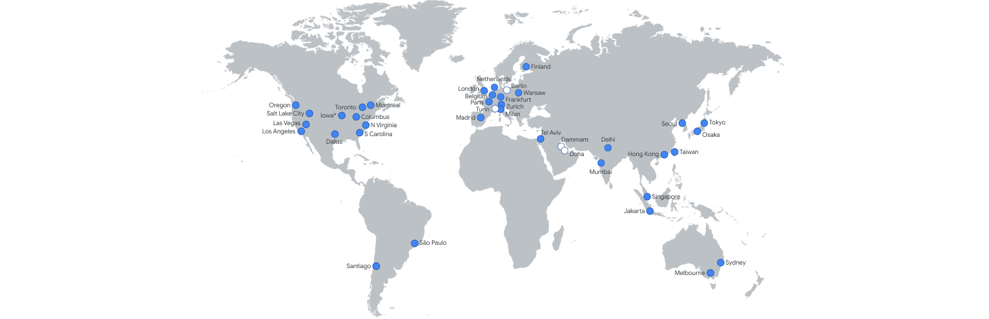 Google Cloud Global Network Regions